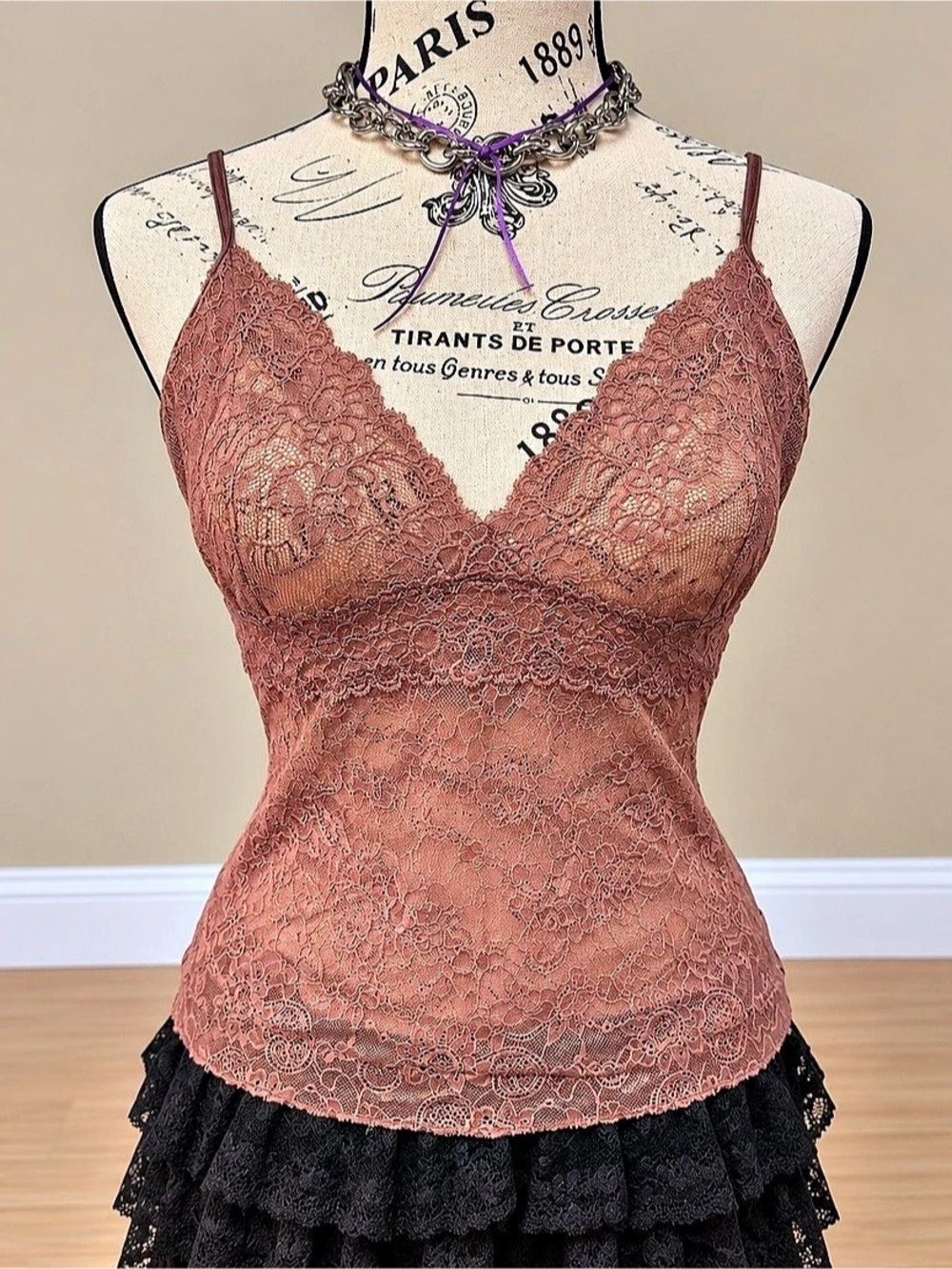 Apt. 9 Lace Camisole in Pink Size Large Like New
